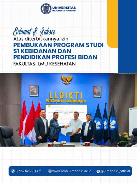 Selamat & Sukses, Universitas Indonesia Mandiri!