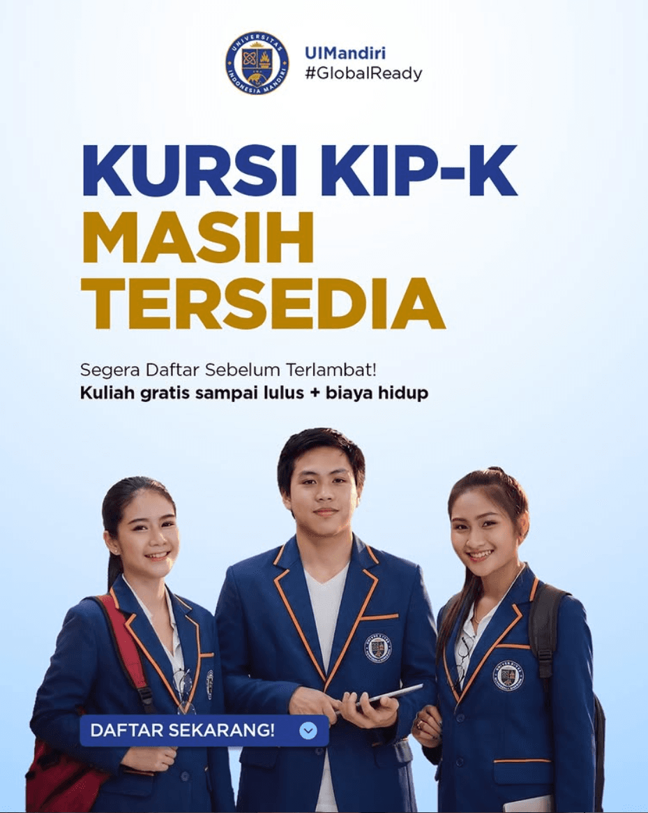 Kursi KIP Kuliah UIMandiri masih nunggu.